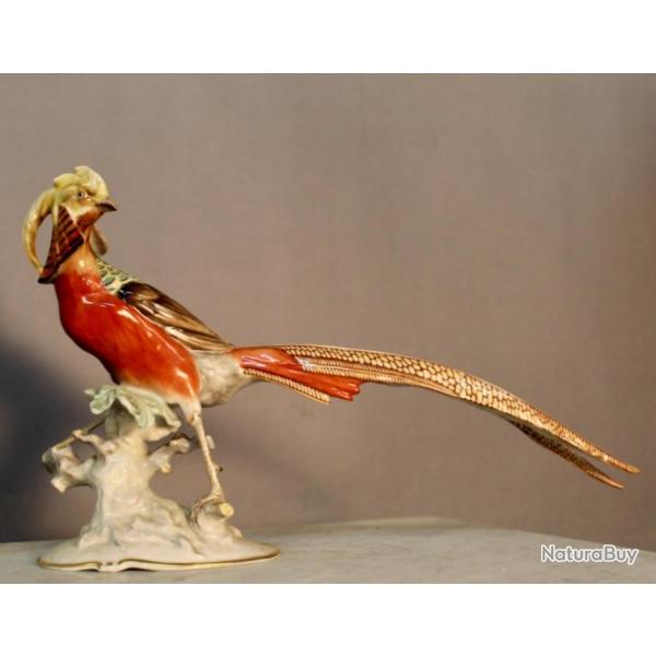 Faisan Dor En Porcelaine Sign Hutschenreuther Karl Tutter