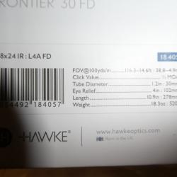 lunette HAWKE de battue  Frontier 1-8x24 L4A IR