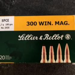 BALLES 300 WM SELLIER § BELLOT 11,7 g 180 grs SCPE