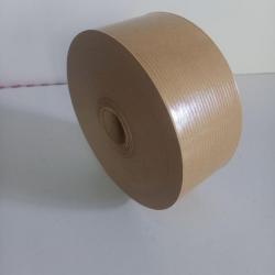 Rouleau de 200 mètres de papier kraft brun gommé pour cartonnage, encadrement, 200 m. x 60 mm de lar