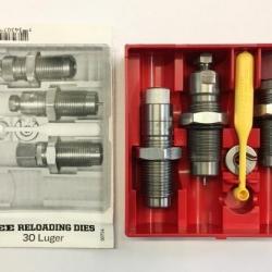 LEE RELOADING DIES - 3 OUTILS - 30 LUGER