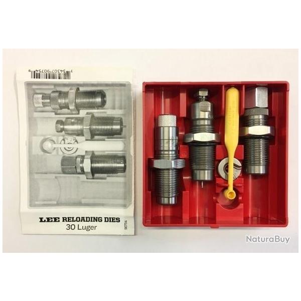 LEE RELOADING DIES - 3 OUTILS - 30 LUGER