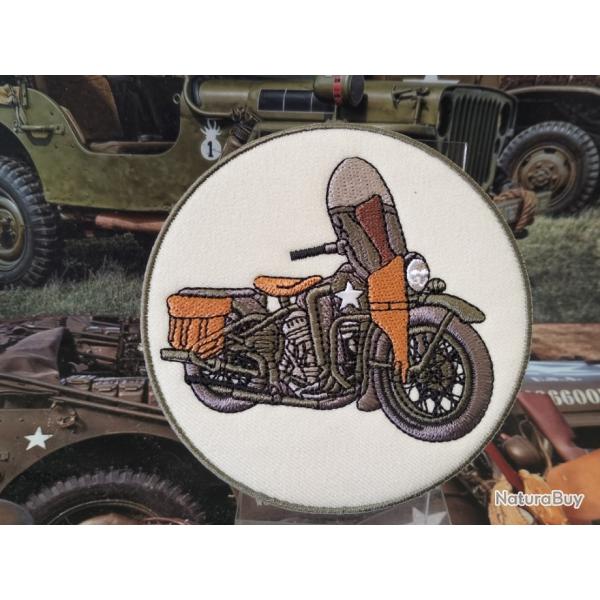 Moto militaire US WW2 - 90 mm   coudre ou  thermocoller