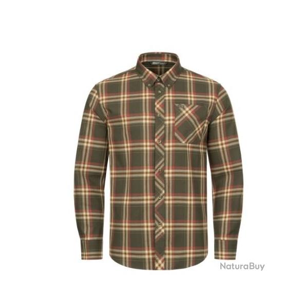 DB24 - CHEMISE BLASER SEBASTIAN MARRON/ROUGE T.3XL