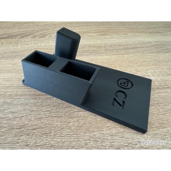 Stand / Support / Prsentoir pour pistolet CZ SHADOW 2 / CZ 75 SP01 + 2 chargeurs personnalisable