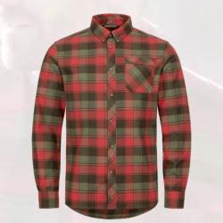 DB24 - CHEMISE BLASER THEODOR CARREAUX ROUGE/VERT