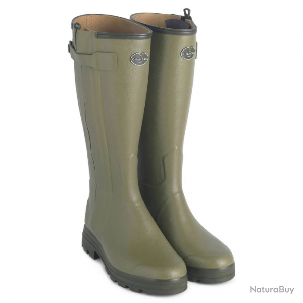 Bottes femmes Le Chameau chasseur Doubles cuir Vert 34 cm