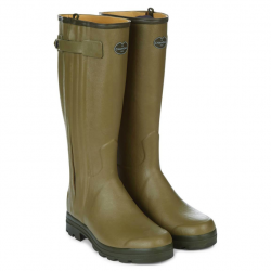 Bottes Le Chameau chasseur Doublées cuir Vert 39 cm