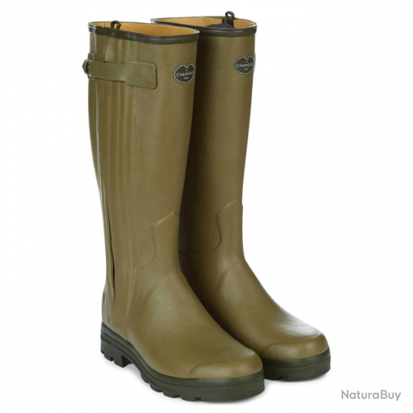 Bottes Le Chameau chasseur Doubles cuir Vert 39 cm