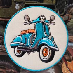 Patch Vespa diamètre : 90 mm à coudre ou thermocoller