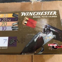 CARTOUCHES  WINCHESTER SPECIAL PETIT CALIBRE 20/70 Bourre Jupe  28g  Plomb 7  (25 boites de 10)