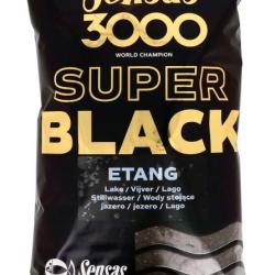 Amorce Sensas 3000 Super Black Etang 1Kg