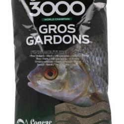 Amorce Sensas 3000 Gros Gardons Fine Mouture Noire 1Kg