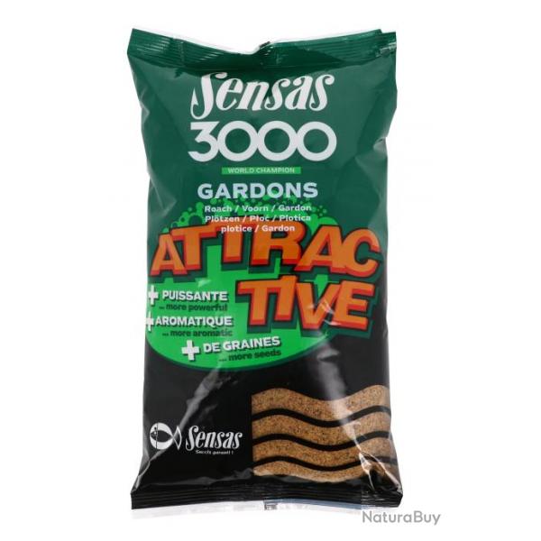 Amorce Sensas 3000 Attractive Gardons 1Kg