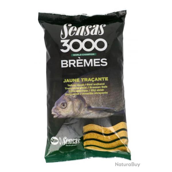 Amorce Sensas 3000 Bremes Jaune Tracante 1Kg