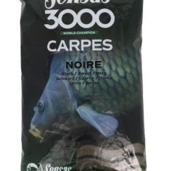 Amorce Sensas 3000 Carpes Noire 1Kg