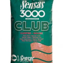 Amorce Sensas 3000 Club Carpes Rouge 1Kg