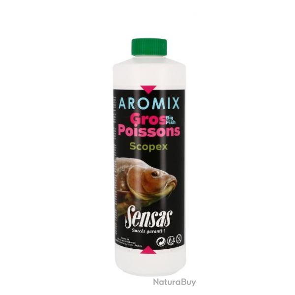 Additif Sensas Aromix Gros Poissons Scopex 500Ml