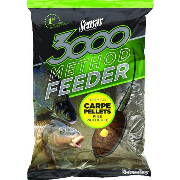 Amorce Sensas 3000 Method Carpe Pellets 1Kg