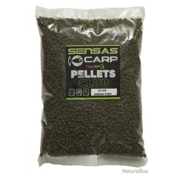 Pellet Sensas Pellets Club Vert Poisson 4Mm - 10Kg