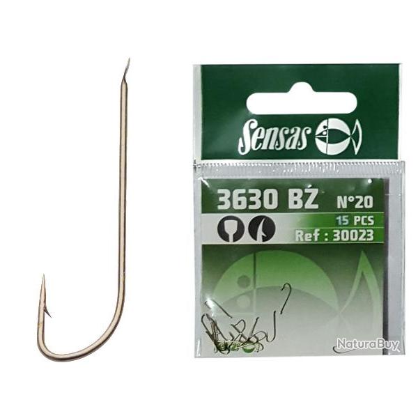 Sachet Hamecons Sensas 3630 Bronze N'20