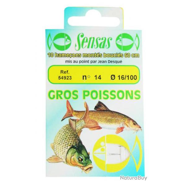 Hamecons Montes Gros Poissons 12/16