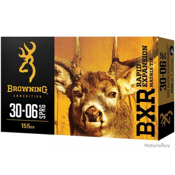 OFFRE1 Munitions BROWNING 20 BXR EXPANSION RAPIDE 30-06 155GR LIV GRATIS