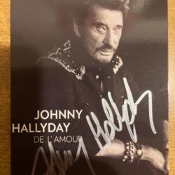 Autographe Jhonny Hallyday