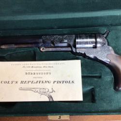 EXTRAORDINAIRE  COLT TEXAS PATERSON ENTIEREMENT GRAVÉ ET FILETS ARGENT