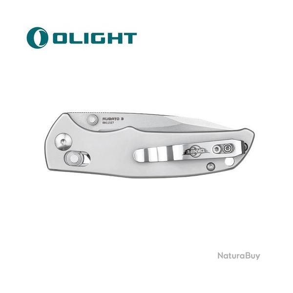 Olight Rubato 3 - Couteau de camping avec rail-lock - Oknife