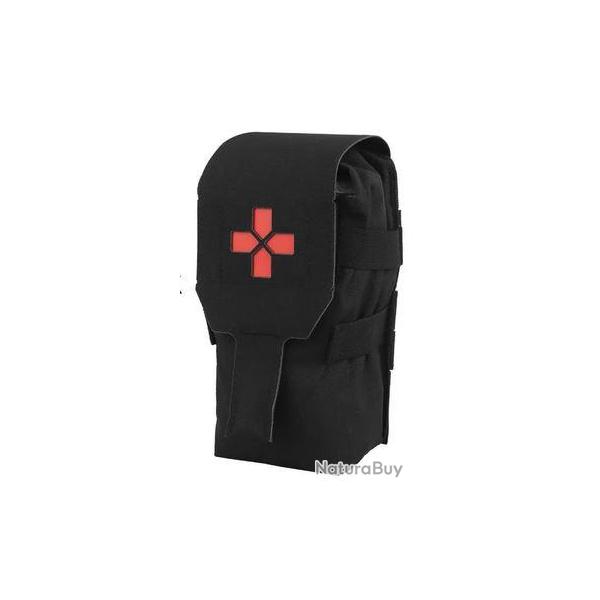 POCHE MOLLE VERTICAL FIRST AID NOIRE