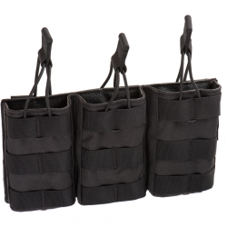 POCHE MOLLE 5.56 TRIPLE (M4/MAK/AUG) NOIRE