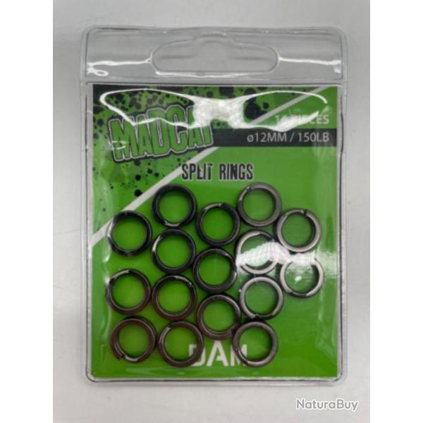 Split Rings 12mm MadCat 150Lb