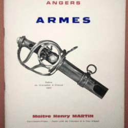 Angers - Armes. Catalogue de la Vente aux Enchères publiques du 24 novembre 1971