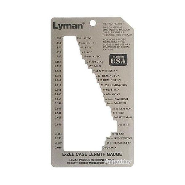 Jauge pour vrifier rapidement la longueur des tuis E-ZEE Gauge Lyman #7832215