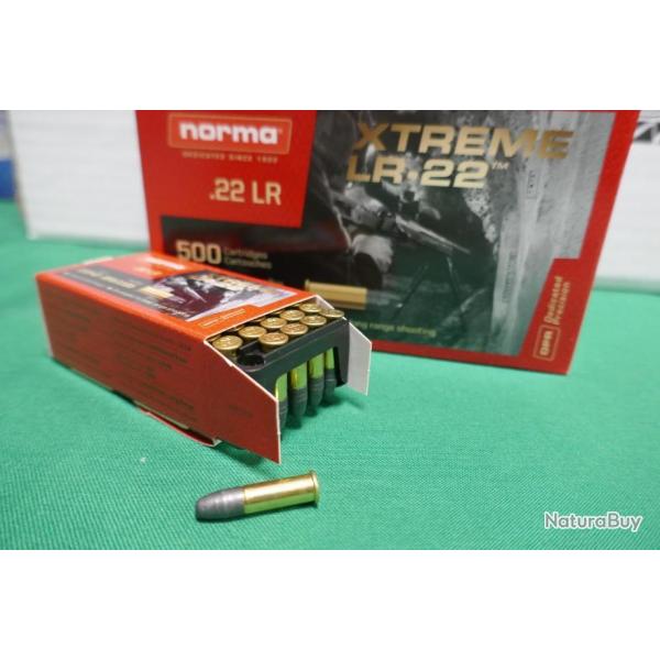 50 cartouches 22LR 43gr XTREME LR-22 de NORMA