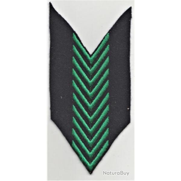 insigne de bras. 10 chevrons d'anciennt, Tissu.