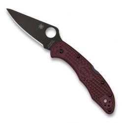 Couteau "Delica 4" Micro-Melt PD1 / nylon/fibre de verre bordeaux [Spyderco]