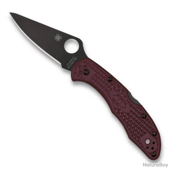 Couteau "Delica 4" Micro-Melt PD1 / nylon/fibre de verre bordeaux [Spyderco]