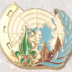 2° REI/ 2° Cie. Cambodge. Camerone matriculé. SM.FIA pins.