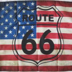 DRAPEAU  USA  ROUTE 66  60X90cm Ref.63