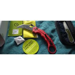 Karambit civivi Incisor red