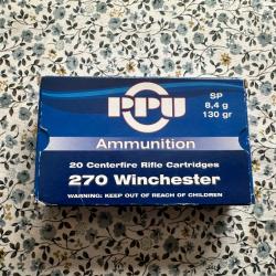 Munitions 270 Winchester