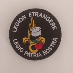 Patch brodé légion étrangère ( legio patria nostra) diamètre 8cm velcro