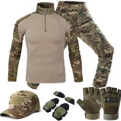 Tenue de combat / Tenue militaire / Lot de vêtements Ubas Gants Casquette NEUF