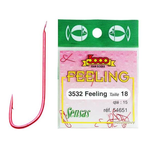 Sachet Hamecons Sensas 3532 Rouge N'24