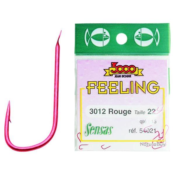 Sachet Hamecons Sensas 3012 Rouge N'24