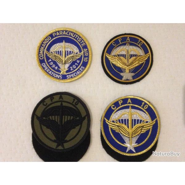 Lot cussons patch Forces Spciales Commandos de l'air CPA 10