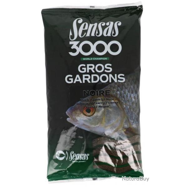 Amorce Sensas 3000 Gros Gardons Noire 1Kg