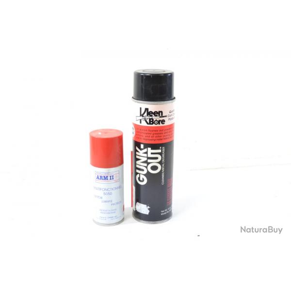 Produits nettoyage tir, Kleen Bore Gunk-out (dgraissant nettoyant) + ARM II huile lubrifiante